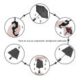 Extra-Large Reinforced UV-Resistant Windproof Rainproof Fully Automatic Rotating Buckle Folding Umbrella with Double Ribs.