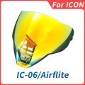 Motorcycle Helmet Visor Shield Fliteshield Mirrored Airflite Faceshield Replacement Face Shield for ICON Airflite Helmets.. 