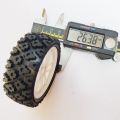 4Pcs 70mm RC Off-Road Tires for 1/10 Buggy | High Grip Rubber Wheels | Fit Tamiya TT01 TT02 XV01 LC Racing HSP HPI. 
