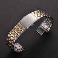 Stainless Steel Watch Band Universal Strap Folding Safety Buckle for Women Bracelet Strap18mm 20mm 22mm Watch Belt Accessories.