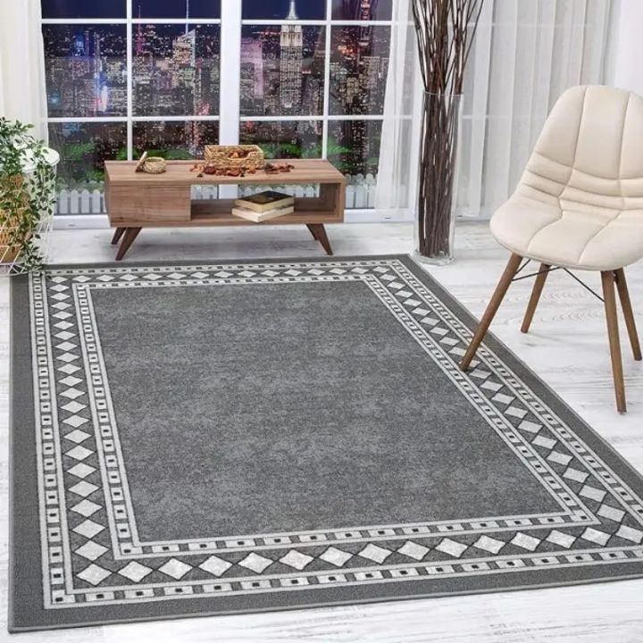 VIKAMA Crystal Pile Modern Art Style Living Room Hotel Bedroom Home Decor Washable Non-Linting Carpet Mat By Mat