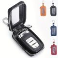 Car Key Fob Case Leather Car Smart Key fob Holder Car Remote Keychain Bag Universal.