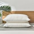 Mulberry Silk Bedding Pillows 48*74 1100 Grams Natural Silk Filling Jacquard Anti Mite Soft Fluffy Hotel Neck Sleeping Pillows.