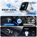 Skilldrive 2026 2 in 1 Mini Wireless CarPlay Adapter 2 Phones One-Tap Switch Android Auto AI Smart Box for Wired CarPlay Car.