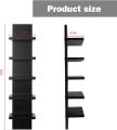 Bloddream 5 Tier Wall Shelves Black, Vertical Column Shelf Floating Storage Home Decor Organizer Design Utility Shelving Bedroom Living Room, 30.7 See less. 