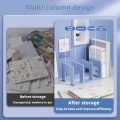 2 Pieces of Bookend Desktop Book Support Bookshelf Classification Storage Book Holding and Fixing Books. 
