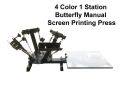 4 Color 1 Station Screen Printing Machine. 