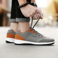 YRZL Men Shoes Spring Autumn Waterproof Walking Sneakers Leisure Male Leather Sports Shoes Non-Slip Footwear Tennis for Men.
