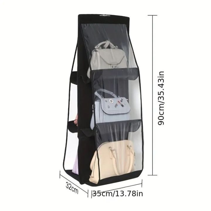 Purses%20Hanger%20Hanging%20Handbag%20Organizer%20Bags%20Storage%20Holder%20for%20Closet%20with%206%20Larger%20Pockets%20Random%20color%20-%20Image%203