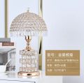 Crystal Lamp Bedroom Light Luxury Romantic European Home Warm Wedding Simple Modern Creative Wedding Room Bedside Lamp.