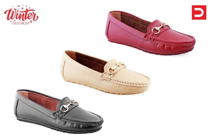 LADIES FLAT MOZA SHOES, LADIES SHOES, LADIES LEATHER
