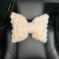 Car headrest winter rabbit hair car comfort warm neck pillow cushion creative headrest lumbar support auto supplies. 