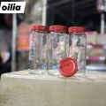 Good quality 350 ml. 04 Pcs Glass Jar for Kitchen & Dining. Glassware Food container.