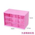 Bles Online Nine-grid rose red Storage Box. 