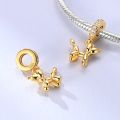 New In 925 Silver Charms Beads Cross Devil's Eye Puppy Bow Charms Pendant Fit Original Bracelet Women Jewelry DIY.