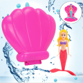 Random 1/2PCS Mermaid Pool Bath Toy with/no Cute Shell Spin Princess Float Swimming Water Children/Adult Game Summer Beach .