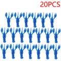 20pcs Crawfish Artificial Bait Shrimp Lobster Claw Lure For Bass Trout Pike Salmon Soft PVC Fishing Lures Swimbait 5.5cm/2.3g. 