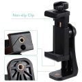 360 Degree Rotating Mobile Phone Clip With All 1/4 Screw Cellphone Holder Tripod Mount Desk Tripod Adapter For Samsung iphone 14. 