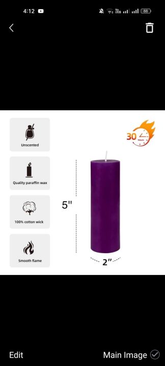 Red%20Colour%20Big%20Pillar%20candle%20(without%20perfume)%20weight%20-290%20grams%20-%20Image%203