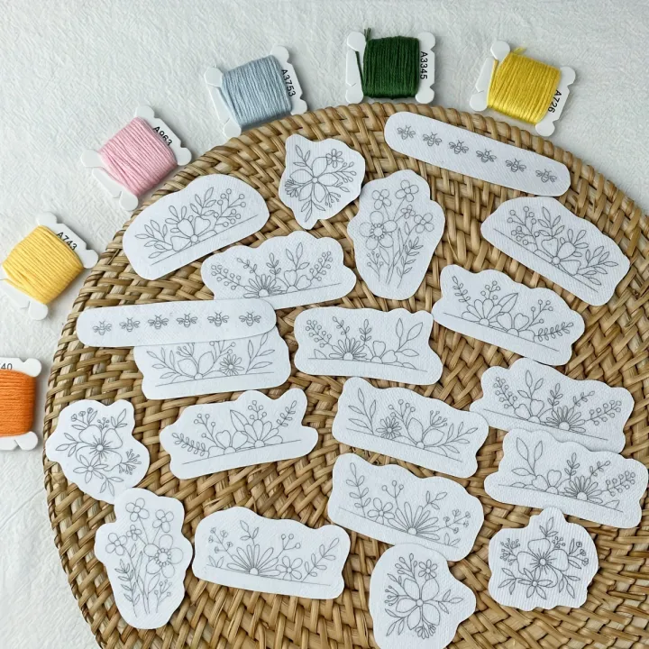 Water%20Soluble%20Stabilizer%20Embroidery%20Patterns%20Stick%20Stitch%20Embroidery%20Flower%20Pre-Printed%20Water%20Soluble%20Crafts%20Paper%20for%20Embroider%20-%20Image%203
