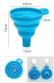 Kitchen Funnel Set, Kitchen Gadget Accessories Foldable Silicone Foldable Funnel for Filling Water Bottles With Liquid Transfer. 