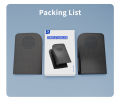 HONCAM Premium ABS Cover Shell for PS5 Game Console, Disc & Digital Console Cover Plates Anti-Dust Protective Shell Covers Black. 
