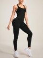 Seamless Women'S Yoga Jumpsuits Racerback Strappy Back Athletic One-Piece Bodysuits For Gym & Workout Activewear. 