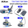 AIXUN T3A T3B Intelligent Soldering Station Welding T115/T210/T245 /T12 Rework Station T3AS T3BS for PCB BGA Soldering Tools. 
