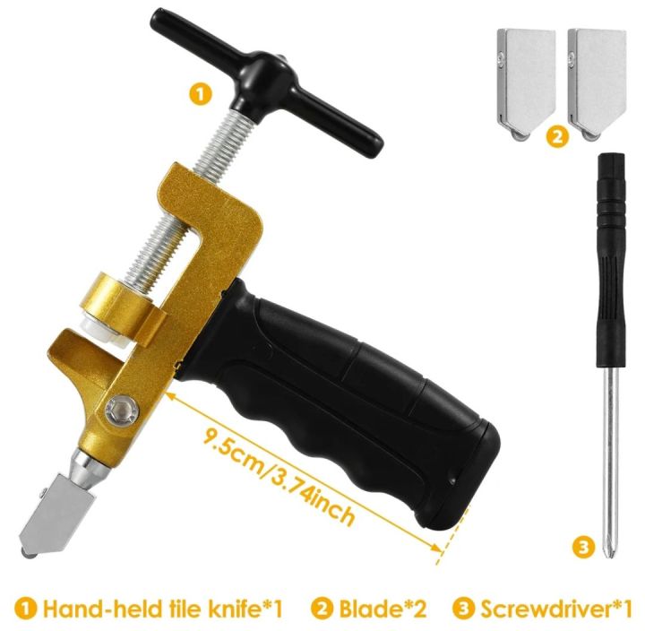 2in1 Glass Tile Cutter Breaking Pliers Hand Mirror Cutter Tool Portable Ceramic Tile Opener Manual Tile Cutter Construction Tool

M