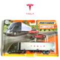Tesla Roadster & Tesla SEMI & BOX TRAILER Matchbox Convoys Diecast Metal Truck & Car. 