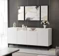 A modern storage cabinet for a home ( living room) or office uses, with 4 compartments Can be Customized. 