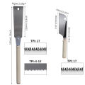 Japanese Pull Saw Set SK5 Flexible Blade 17/6-10 TPI Double Edge Flush Cut Saw 17 TPI Small Single Edge Hand Saw for Woodworking.