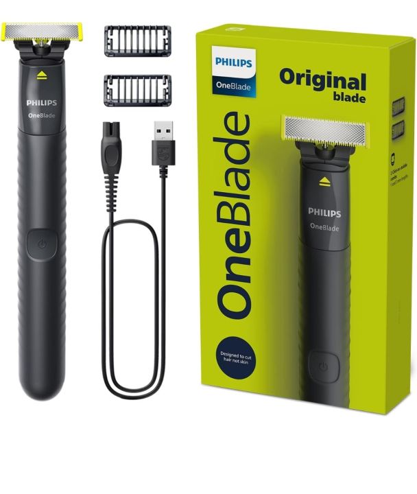 Philips OneBlade Hybrid Trimmer and Shaver with Dual ProPhilips OneBlade Hybrid Trimmer and Shaver QP1424/10