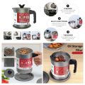 1.4L Stainless Steel Oil Strainer Pot Container Jug Storage Can With Filter Cooking Oil Pot. 