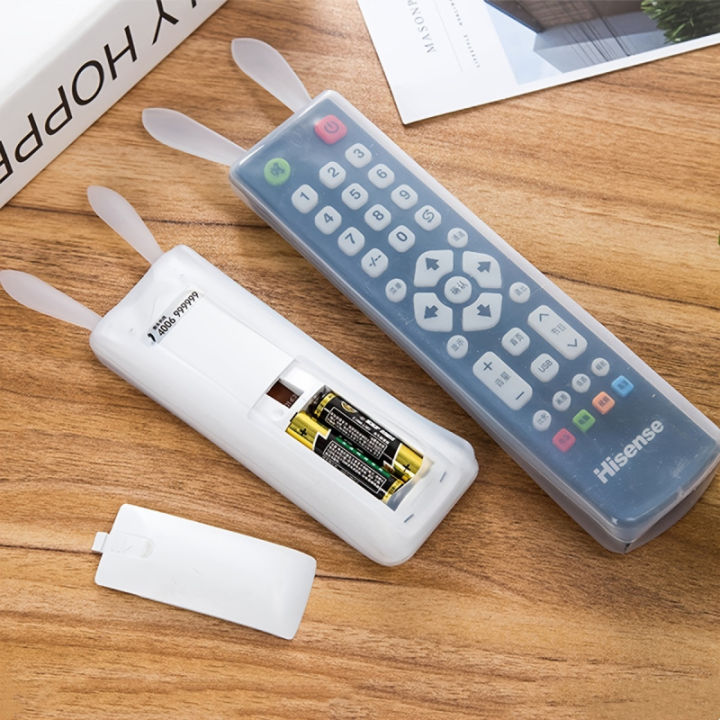 1pcSilicone%20Cover%20Sets%EF%BC%8CTV%20Air%20Conditioner%20Transparent%20Remote%20Control%20Cover%20Rabbit%20Ear%20Remote%20Control%20Dustproof%20Protective%20Cover%20-%20Image%202