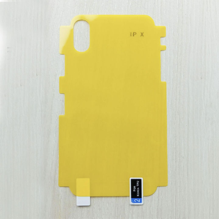 iPhone X and XS Transparent Jelly Back Cover Protection Sheet, Anti-Fingerprint, Anti-Shock, Carbon Fiber Matte Finish, 360 Full Coverage