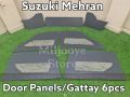 Suzuki Mehran Door Trims Panel Gata Door Gattay Gray Color 7pcs Full Set. 