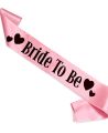  Bride to Be Satin Sash Bachelorette Party Bridal Shower Wedding Decorative Signs Accessories (Pink). 