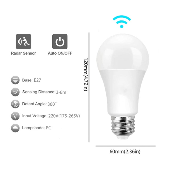 Radar%20Detection%20LED%20Light%20Bulb%20220V%20E27%2012W%20Radar%20Motion%20Induction%20Lamp%20Built-in%20Radar/Light%20Sensors%20For%20Home%20Stairs%20-%20Image%202