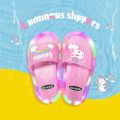 Children‘s Boys Girls Slippers Cartoon Unicorn Animals Prints Shoes Lighted Fashion Cute Shoes Bathroom Kids Toddler Slippers.