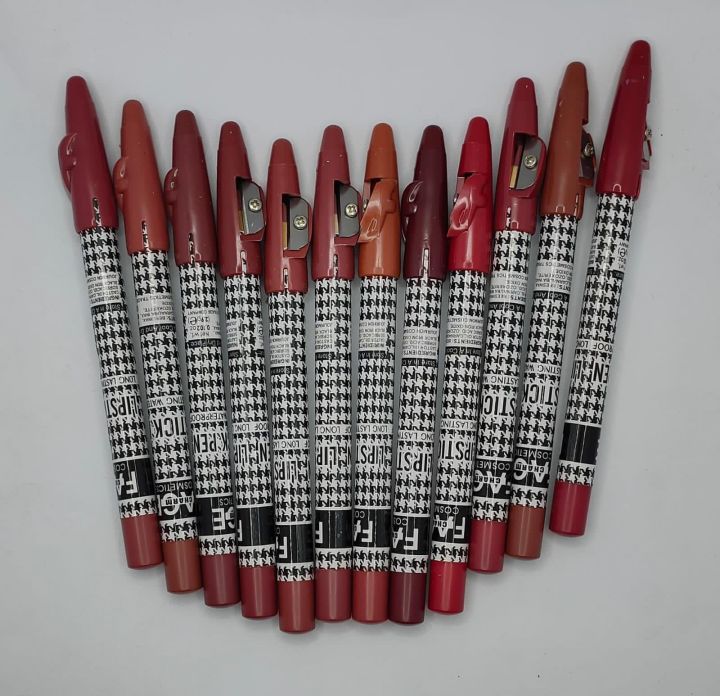 6 pcs lip pencils (random ) matte lippencils best lipstick shaping