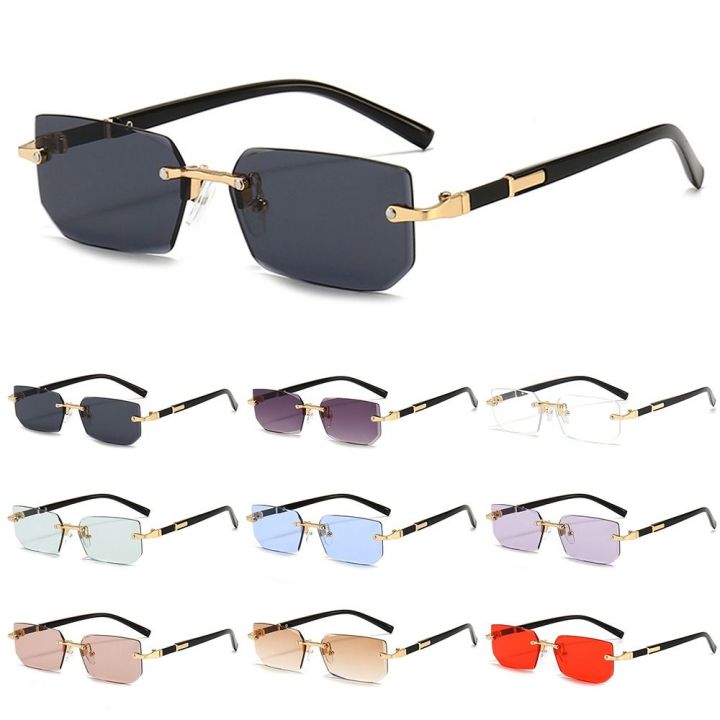 Retro%20UV400%20Protection%20Rimless%20Rectangle%20Sunglasses%20Y2K%20Shades%20Frameless%20Sun%20Glasses%20for%20Women%20&%20Men%20-%20Image%204