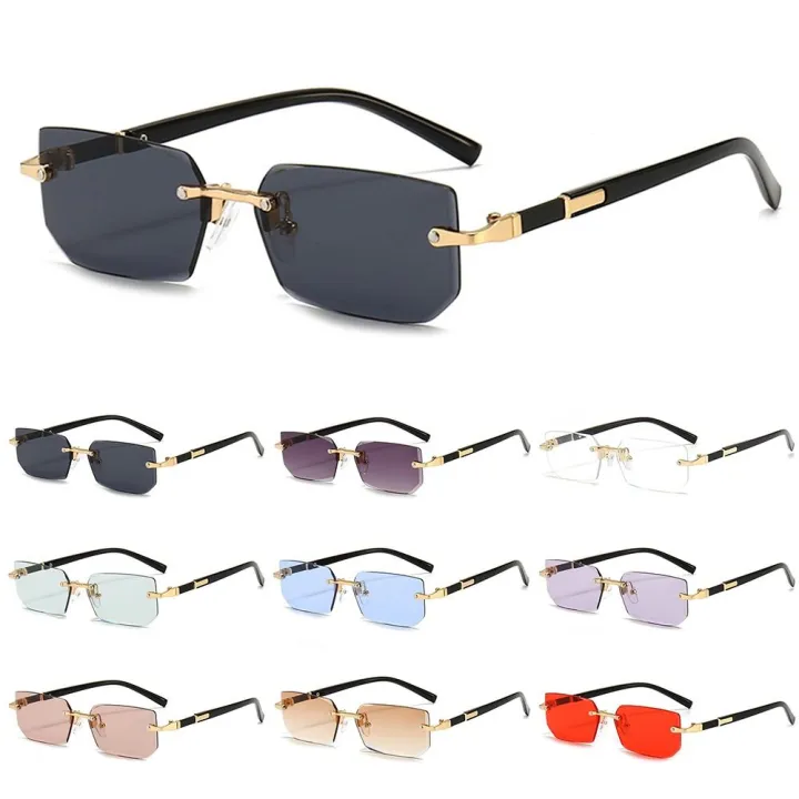 Retro%20UV400%20Protection%20Rimless%20Rectangle%20Sunglasses%20Y2K%20Shades%20Frameless%20Sun%20Glasses%20for%20Women%20&%20Men%20-%20Image%204