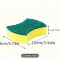 4-Pack Kitchen Sponge, For Home Cleaning, Dishwashing. 