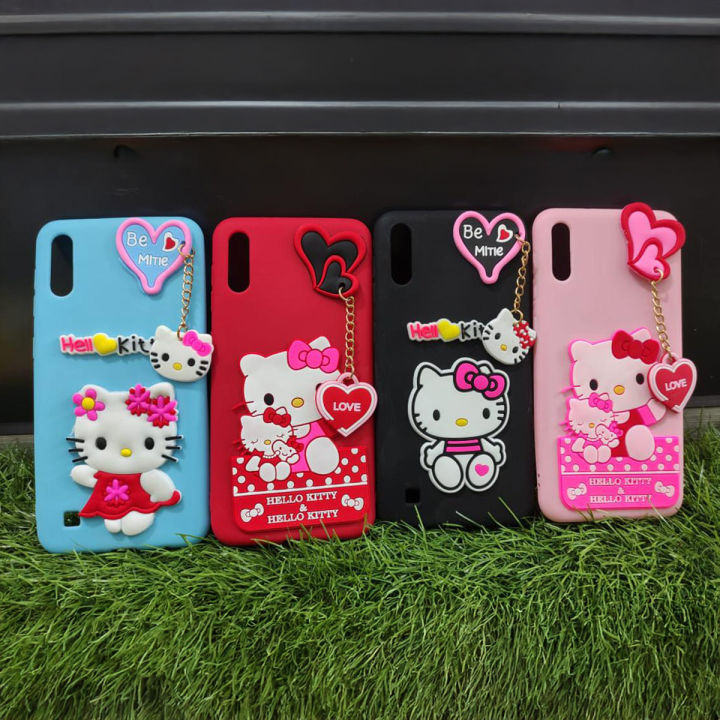 Samsung A10_Key chain style_Hello Kitty cover_Girls cover