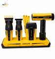 VGR Professional 5-in-1 Barber Grooming Kit | Cordless Hair Clipper, Hair Trimmer, Foil Shaver, Hair Dryer & Charging Base | Rechargeable Professional Salon Set. 