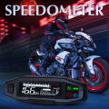Motorcycle Universal Speedometer LED Digital Dashboard Waterproof Km/h MPH Odometer Meter Motor Gauge Sensor with Y/Z/W Bracket. 