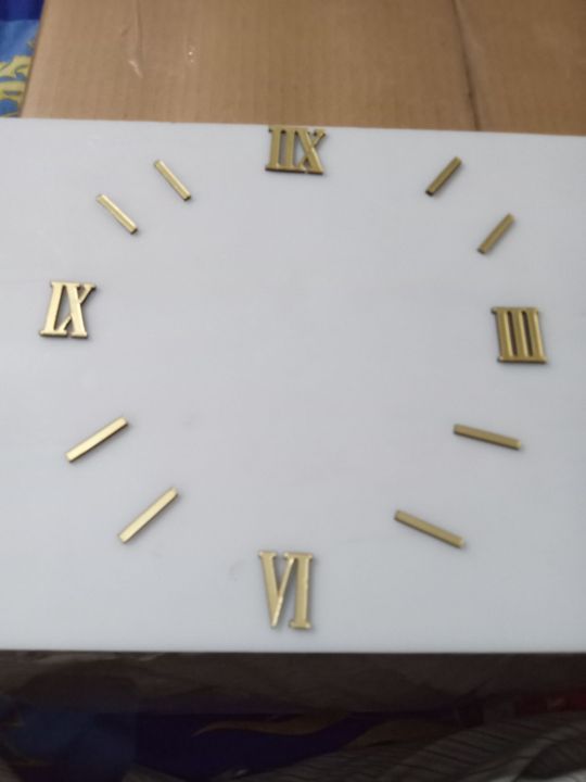 clock numbers 1 inch complete and roman with bars.