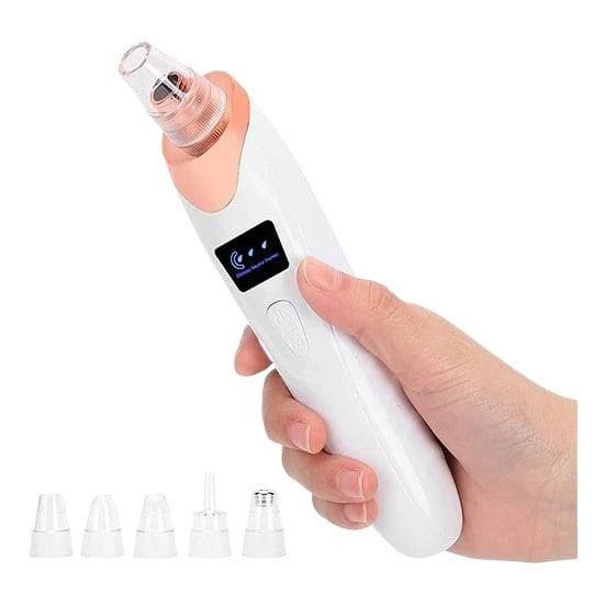5 in 1 Electric Rechargeable Black Head Remover Machine White Head Vacuum Suction Face Pore Cleaner Nose Sucking Extractor Black Head Removal Multifunctional Cleaning Instrument for Darma  Facial Clean
