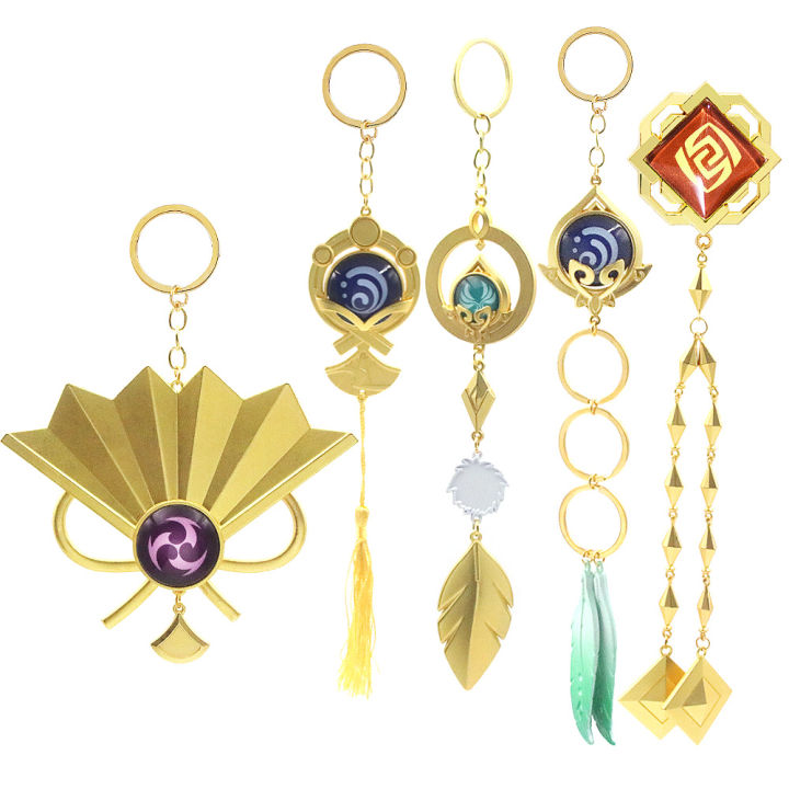 Genshin%20Impact%20Vision%20Of%20God%20Keychain%20Scaramouche%20Wanderer%20Kamisato%20Ayato%20Nilou%20Cosplay%20Key%20Chain%20Luminous%20Feather%20Pendant%20Gift%20-%20Image%202